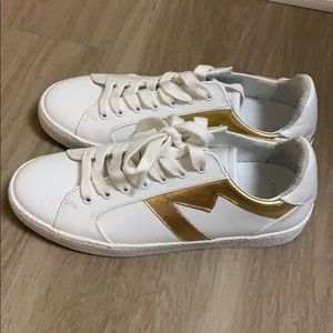 Maje white sneakers(fits like size 6)